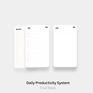 Daily Productivity System - Trial Pack